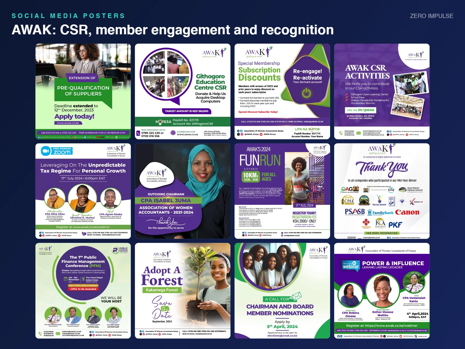 Year-round social media and event campaigns for professional associations, image 5